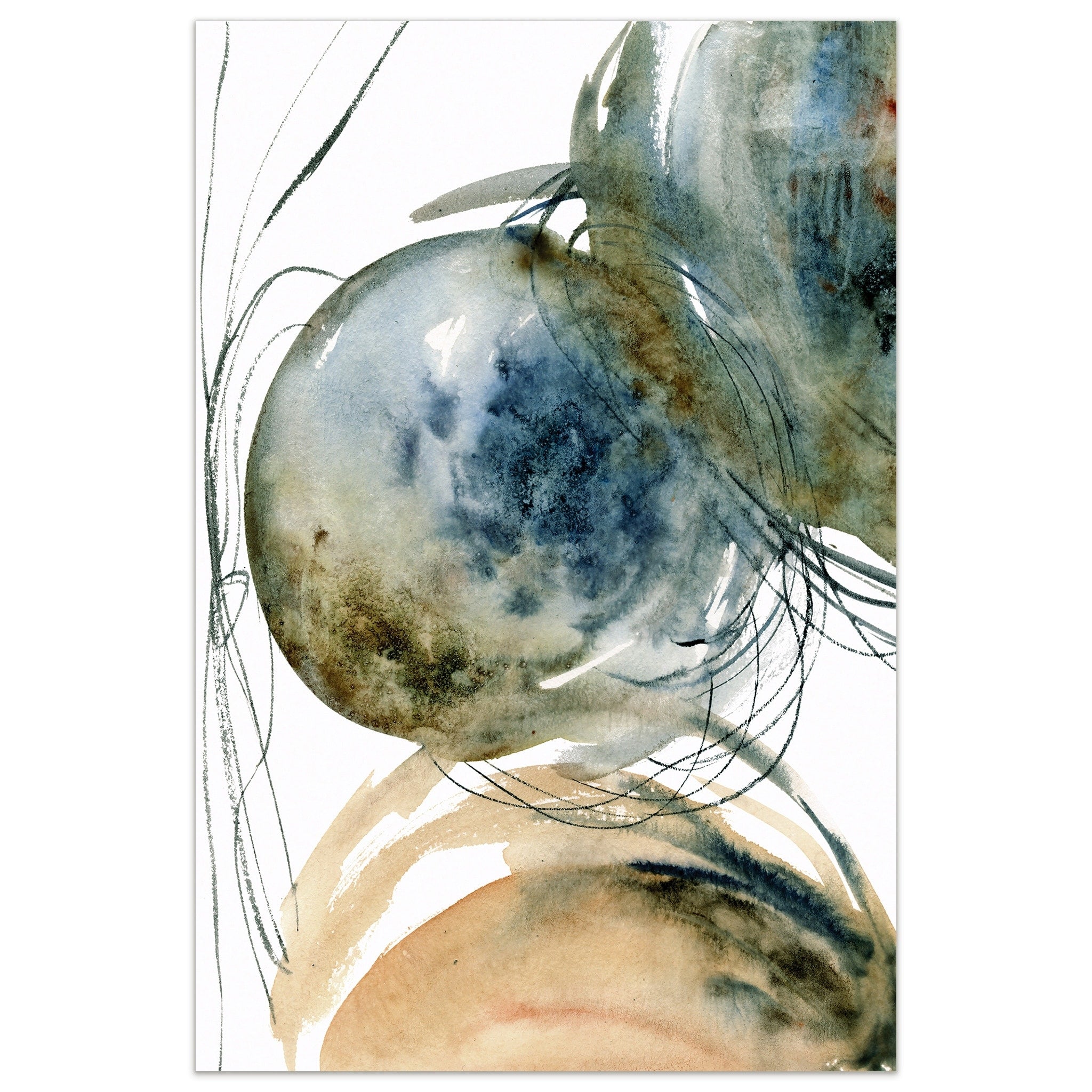 Empire Art Hibernation I Frameless Tempered Art Glass Wall Art