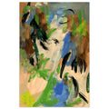 Empire Art Linen Blues I Frameless Tempered Art Glass Wall Art