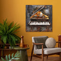 Magic Key Mixed Media Iron Hand Painted Dimensional Wall D Cor