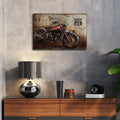 Motorcycle 5 Mixed Media Iron Hand Painted Dimensional Wall Art