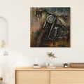 Motorcycle 1 Mixed Media Iron Hand Painted Dimensional Wall D Cor
