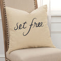 Rizzy Home Natural Quote 20 X 20 Decorative Pillow