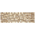 Textured 2 Metallic Handed Painted Rugged Wooden Blocks Wall D Cor