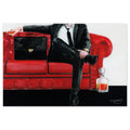 The Gentleman Unframed Free Floating Tempered Glass Wall Art