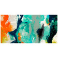 Tidal Abstract 2 Frameless Free Floating Tempered Glass Panel Graphic Wall Art