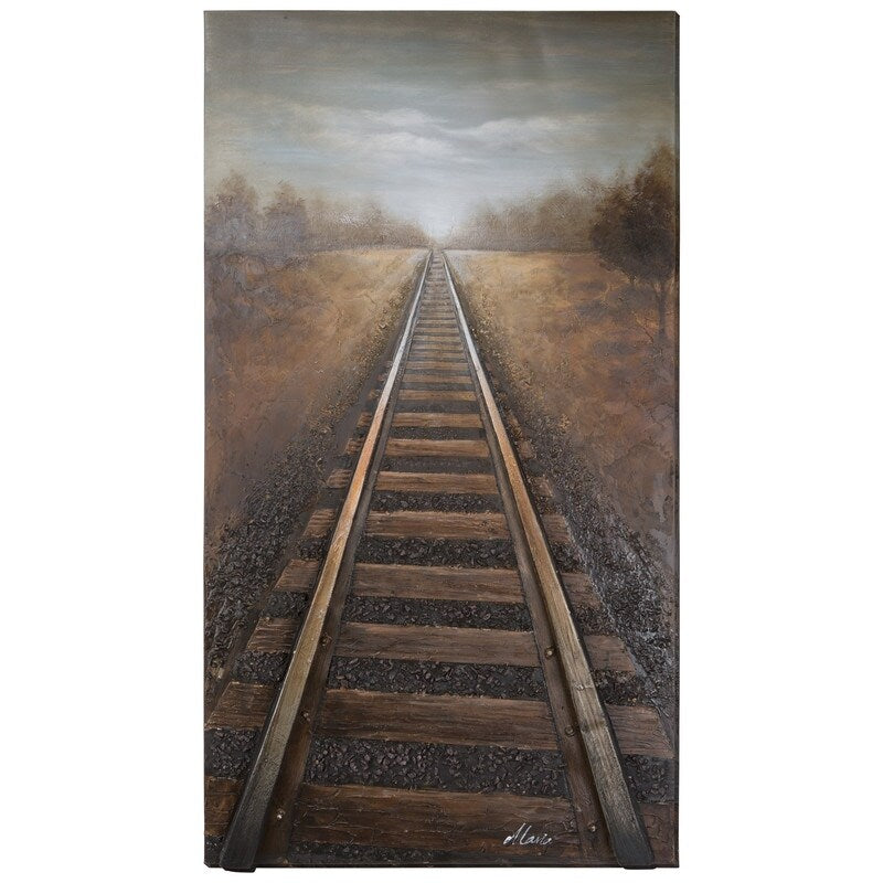 Vanishing Into The Distance Original Hand Painted Wall Art