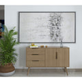Winter Storm Hand Painted Monochromatic Abstract On Canvas 74 X 2 X 40