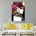 Women Flowers Framelesstempered Glasspanel Graphic Wall Art