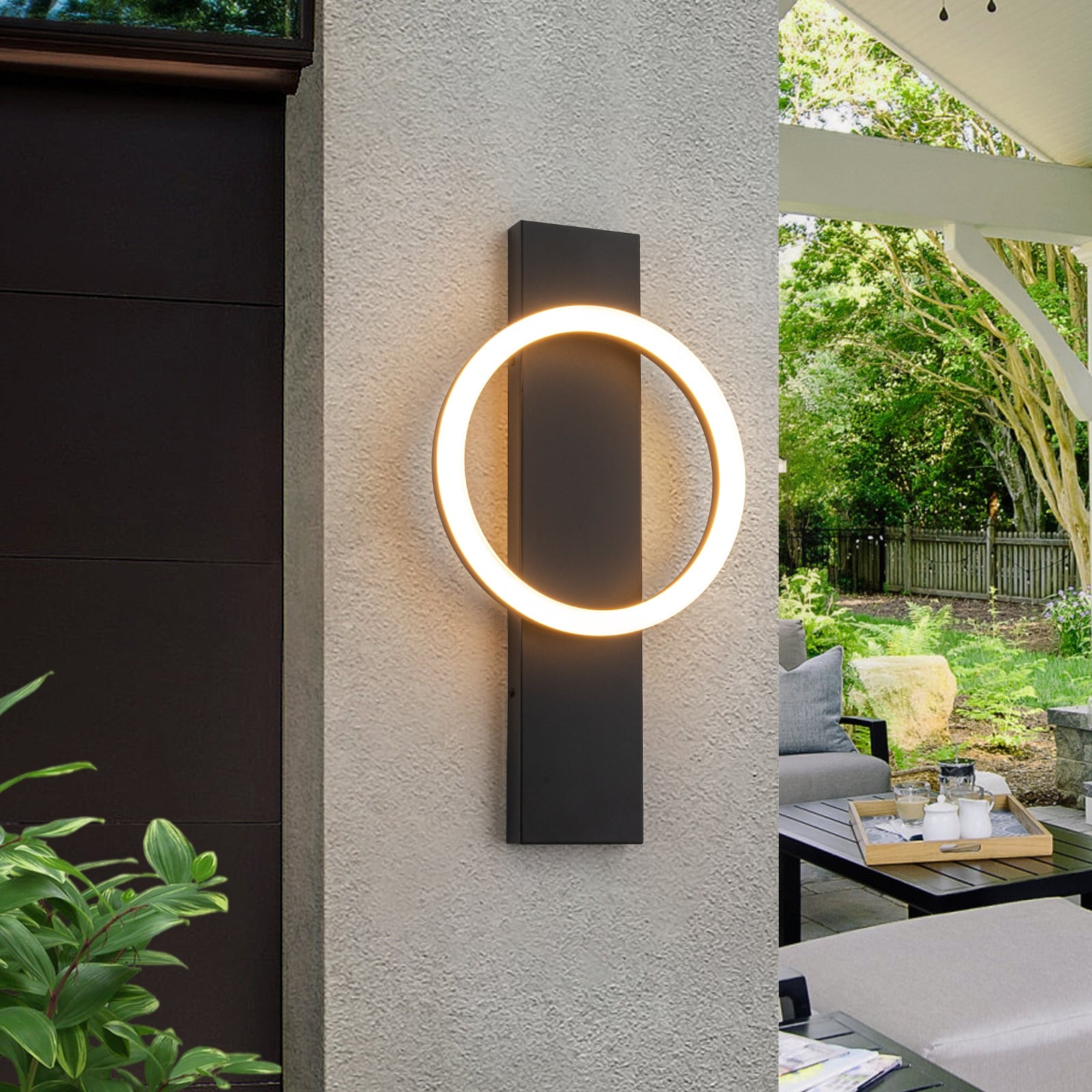 22 H Outdoor Linear Integrated Led Wall Sconce H22.05 X W11.6 X D2.8