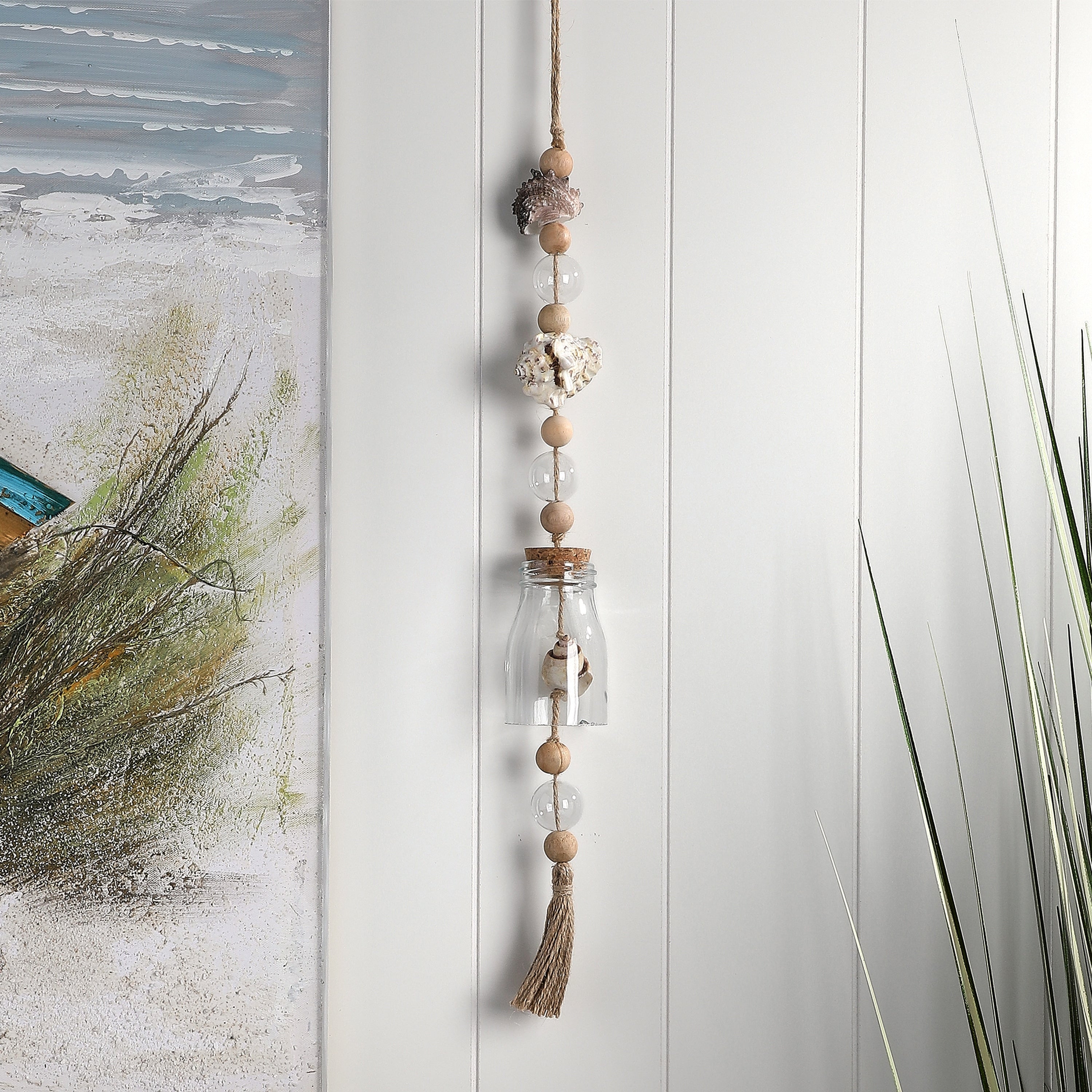 22 Resin And Glass Shell Windchime