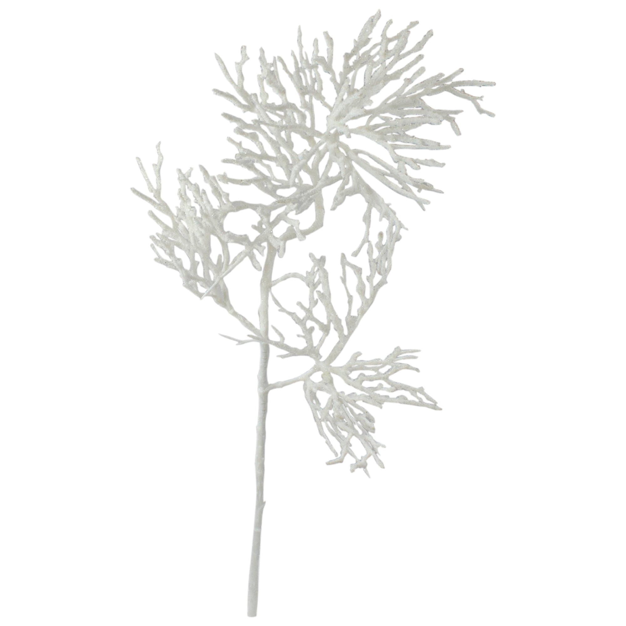22 White Frosted Artificial Christmas Spray