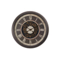 23 In Gear Mechanism Brown Classic Wall Clock 22.75 In