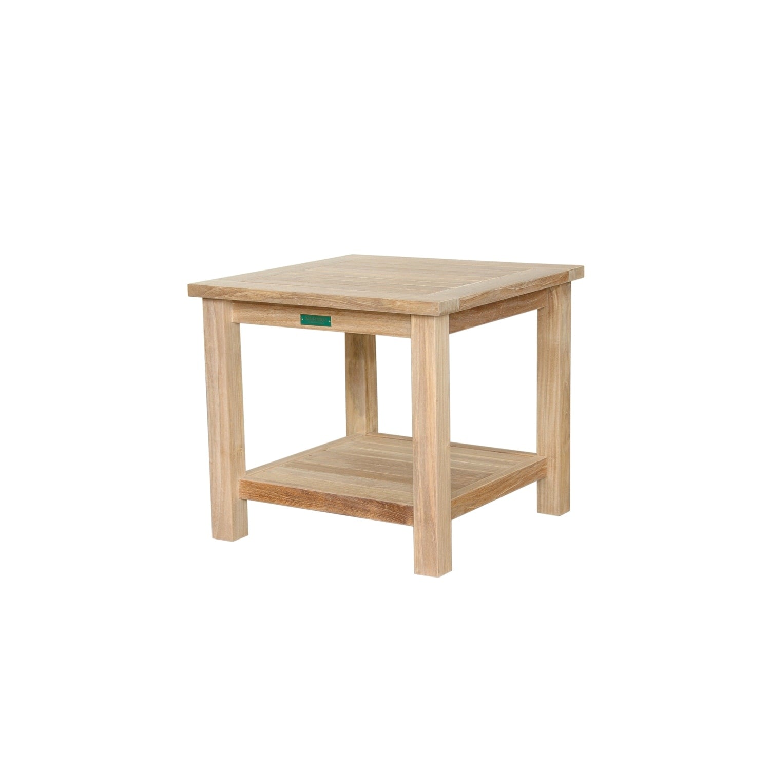 23 In. W Brown Finish Rectangle Shape Wood Frame End Table 8 X 11