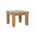 23 In. W Natural Finish Square Shape Wood Frame End Table 8 X 11