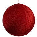 23.5 Red Tinsel Inflatable Christmas Ball Ornament Outdoor Decoration