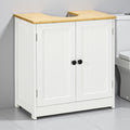 23.5 H Bathroom Under Sink Cabinet Bathroom Vanity For Wall Mount Sink Storage Cabinet With Double Doors Adjustable Shelf