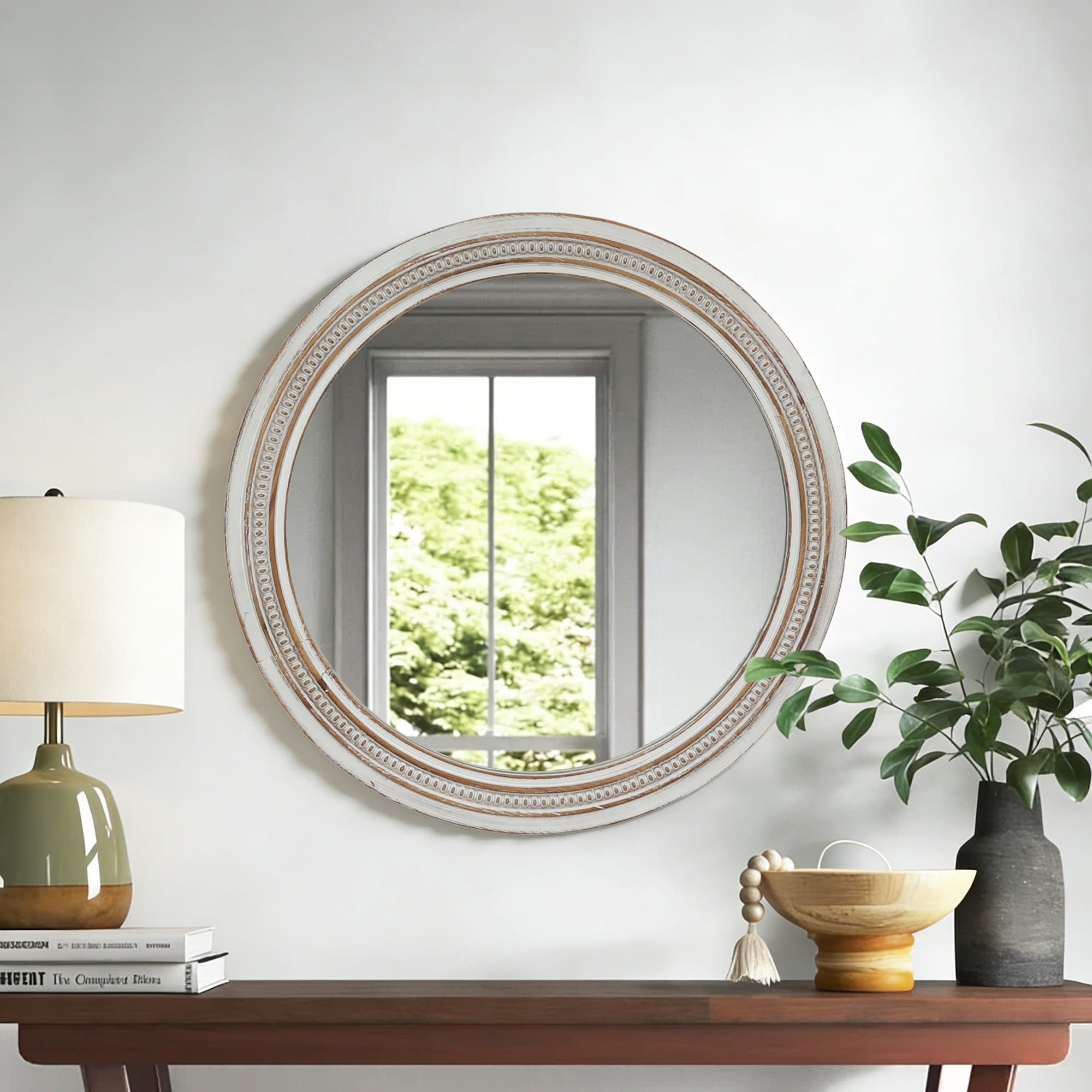 23.62 Vintage Round Wall Mirror
