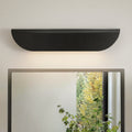 23.6 W 1 Light Modern Industrial Matte Black Linear Arc Shaped Led Wall Sconce For Indoors 23.6 In. W X 5.1 In. H X 2.4 In. D