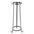 23.75 Black Large Tower Standing Garden Gazing Ball Outdoor Patio Stand