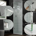 24 28 X72 Frameless Hinged Shower Door