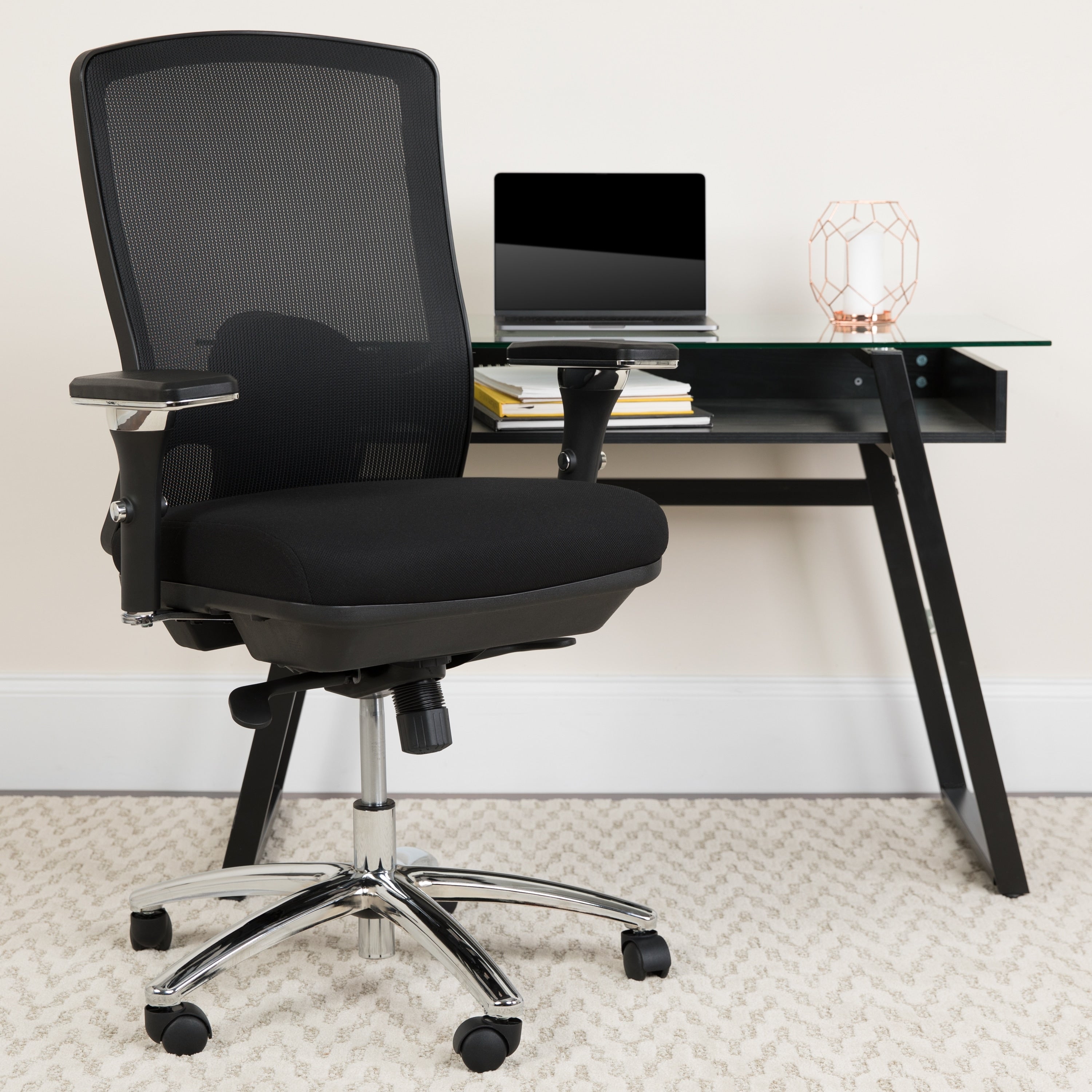 Hercules 24 7 Intensive Use Multi Shift Big And Tall Black Mesh Multi Functional Swivel Chair With Synchro Tilt