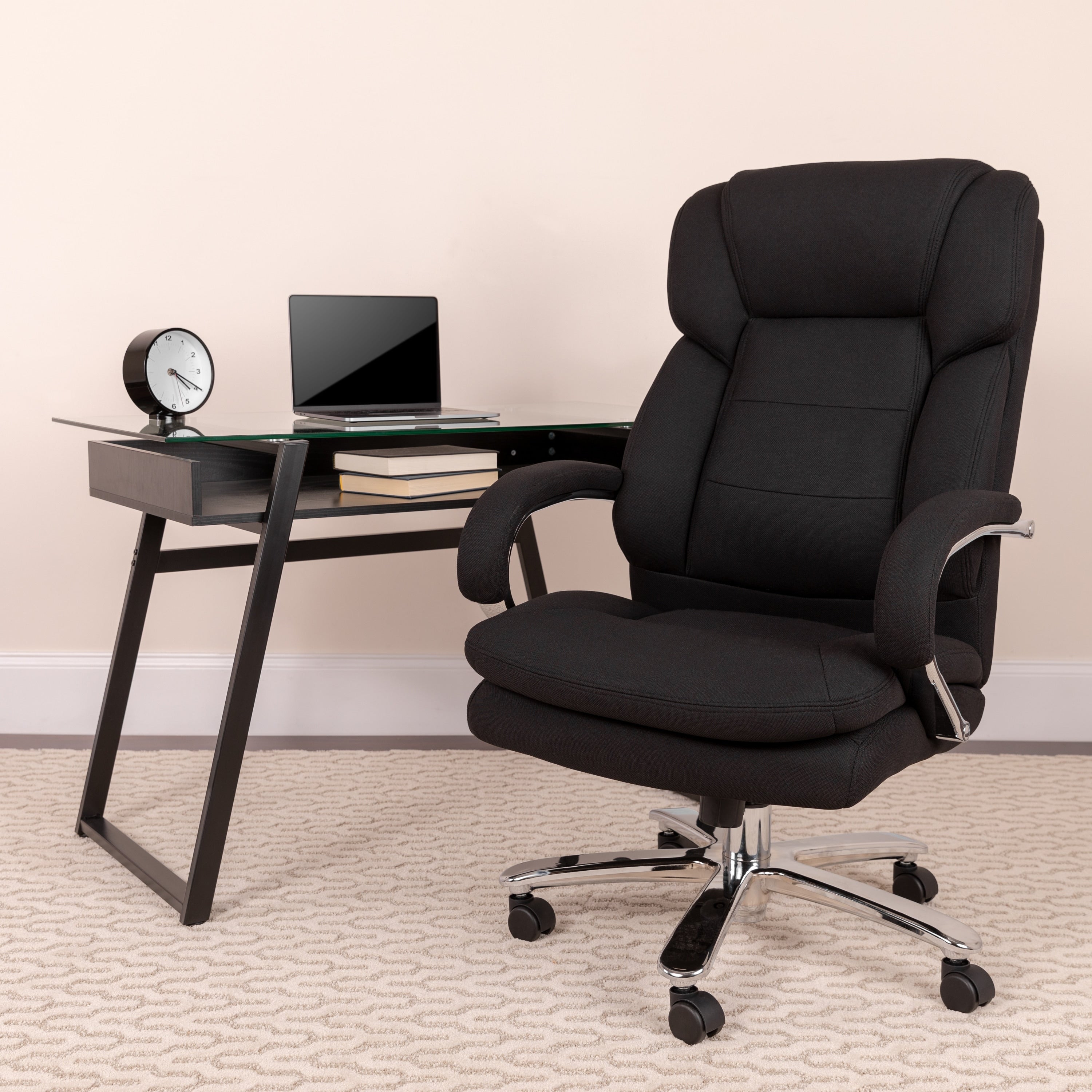Hercules Series 24 7 Intensive Use Multi Shift Big And Tall 500 Pound Capacity Fabric Executive Swiv