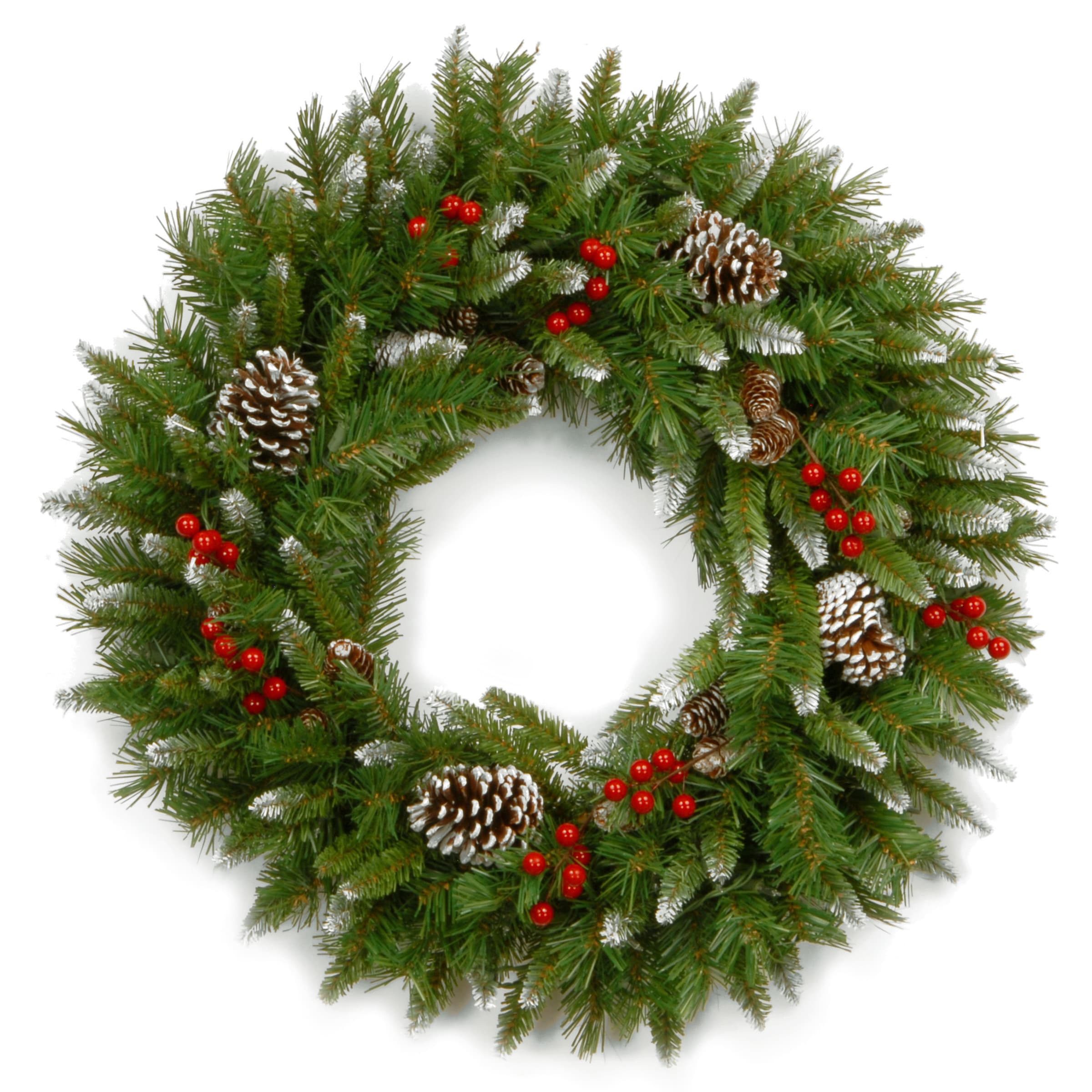 24 Inch Frosted Berry Wreath
