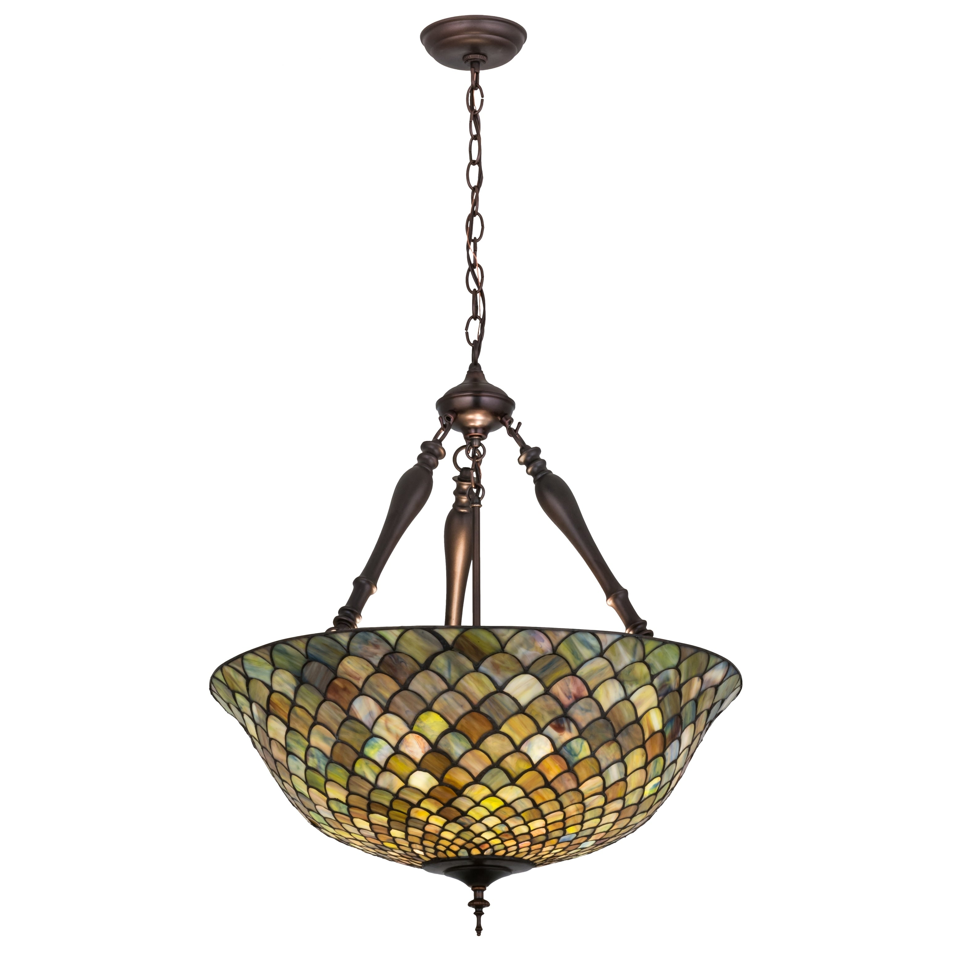 24 In. Wide Fishscale Inverted Pendant