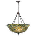 24 In. Wide Tiffany Fishscale Inverted Pendant