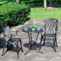 Cast Aluminum 3 Piece Bistro Set