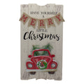 24 Lighted Merry Little Christmas Vintage Red Trailer Wall Decor.