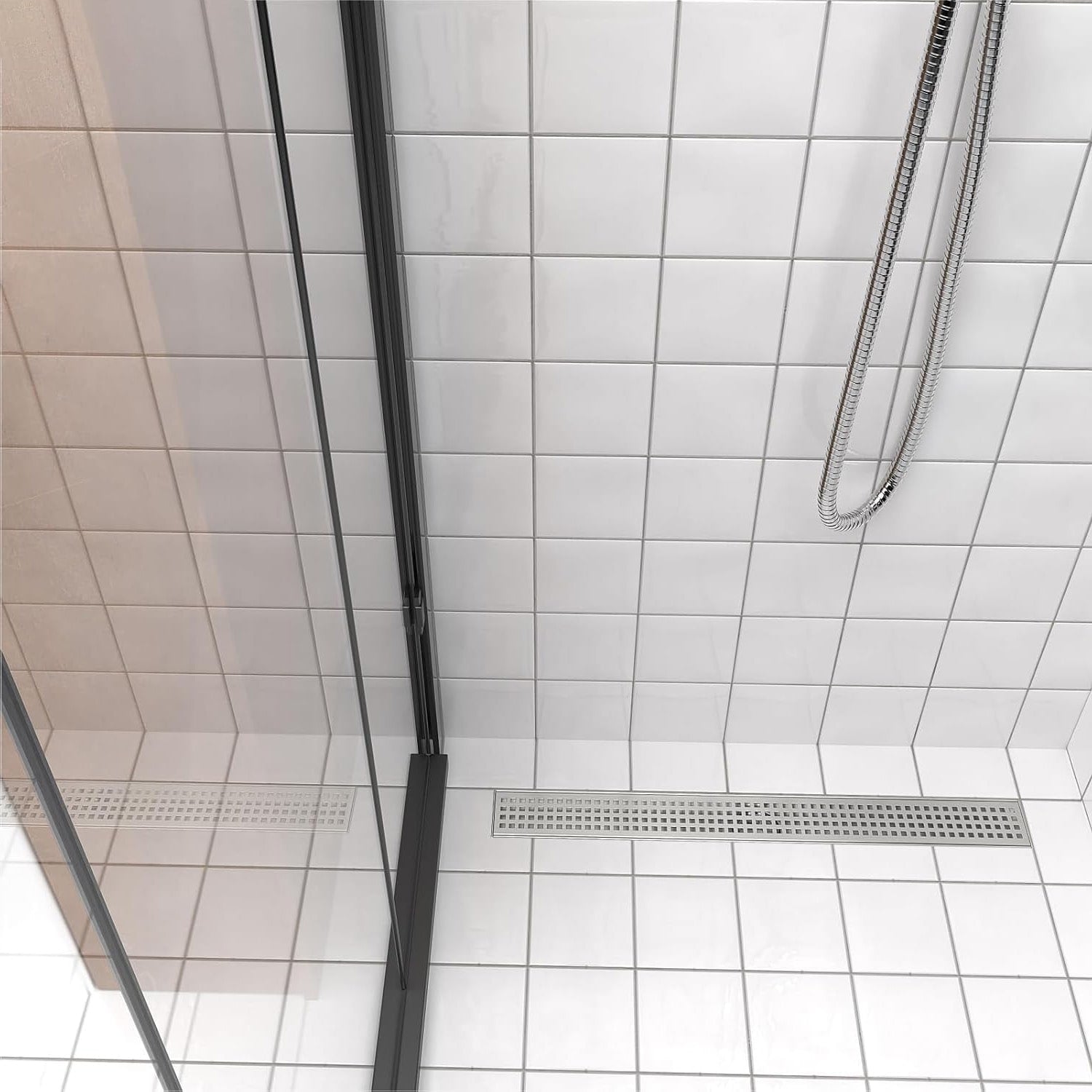 24 Inch Linear Shower Floor Drain Square Hole Grate 24 Inch