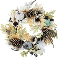 24 Inch Rustic Sunflower Pumpkin Wreath