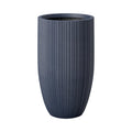 24 Inch Tall Round Concrete Planters For Indoor Outdoor Use