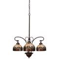 24 Inch Wide Tiffany Candice 3 Lt Chandelier