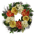 23 Rose Hydrangea Peony Wreath Spring Greenery For Door Wall Wreath