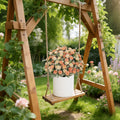 24 In Artificial Rose Decoration Lifelike Faux Floral Plants
