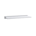 24 In Floating Shelf On Aluminum Bar White