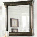 24 In. X 33 In. Framed Wall Mirror In Antique Coffee