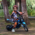 24V Electric Motorcycle Blue Teen Electric Dirt Bike Motorbike All Terrain Electric Car With Built In Music