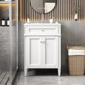 24 Bathroom Vanity W 2 Doors Tip Out Drawer Sink Soft Close Doors W Organizers For Tidy Space