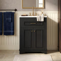 24 Bathroom Vanity With Integrated Ceramic Sink Bathroom Cabinet With 2 Doors
