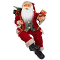 24 Chic Sitting Santa Claus Christmas Figure With Gift Bag And Presents