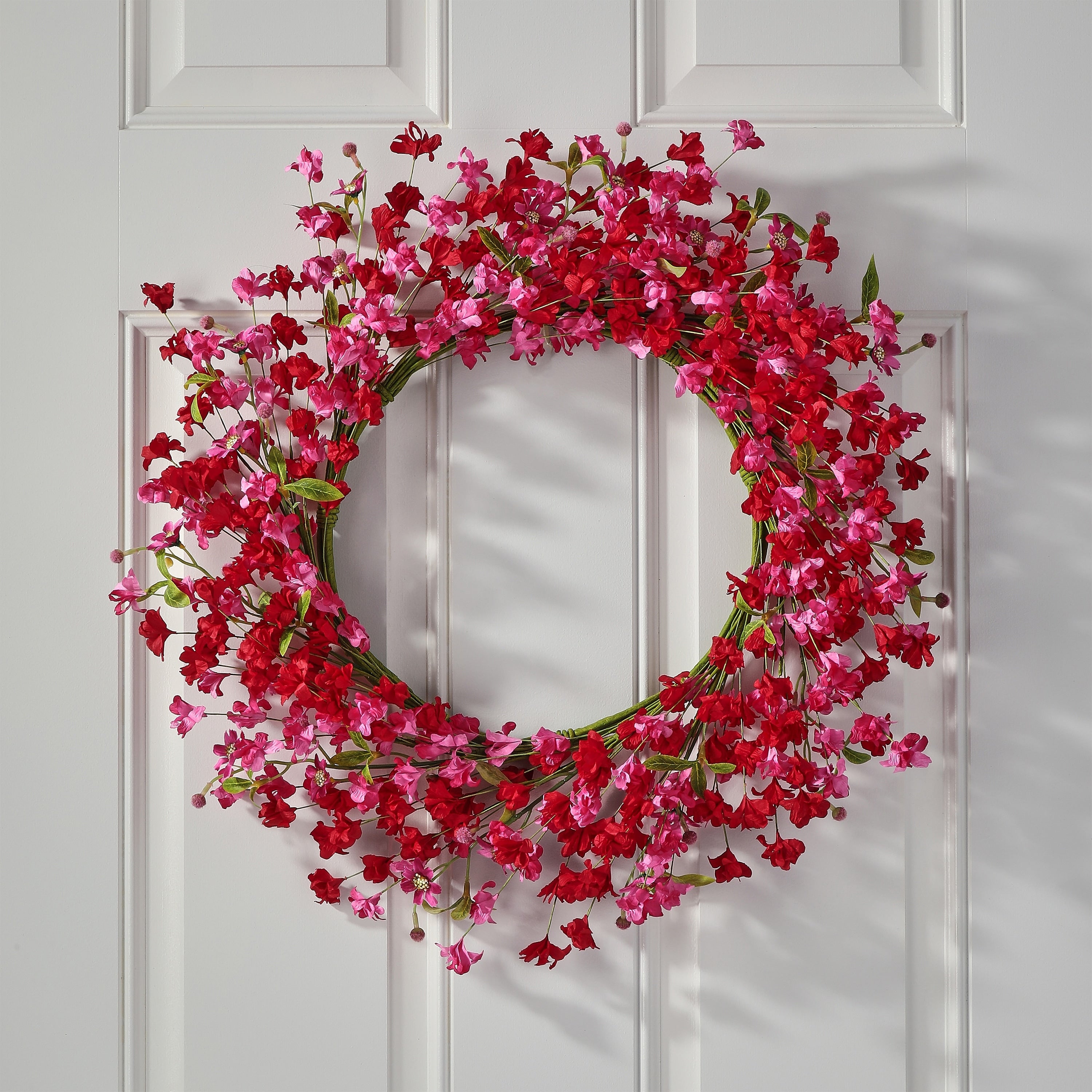 24 Pink Blossom Wreath