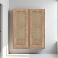 24 Wall Mounted Bathroom Side Cabinet Soft Close Doors Floating Design Kd Package
