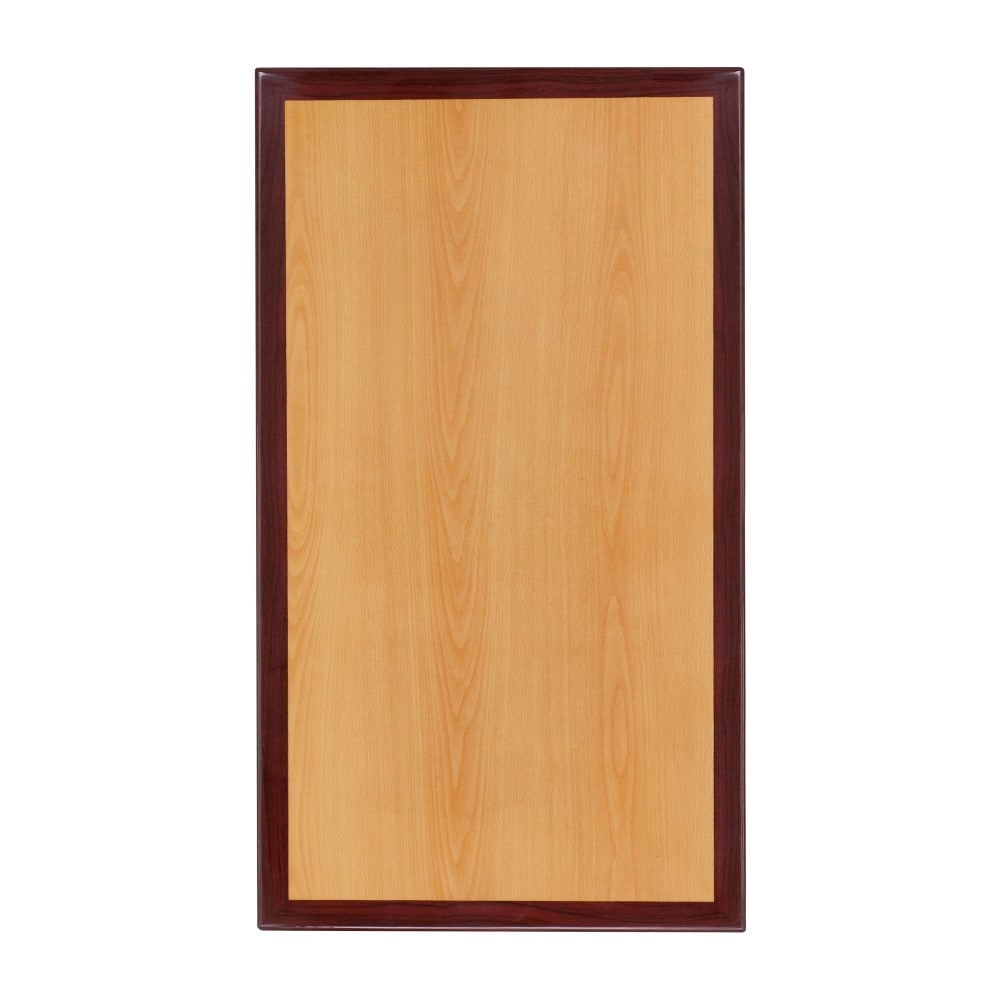 24 X 30 Rectangular Two Tone Resin Cherry And Mahogany Table Top