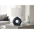 24 H Modern Contemporary Table Lamp Ceramic Base And Fabric Shade