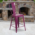 The Curated Nomad Liholio 24 Inch Indoor Outdoor Counter Height Stool