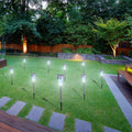 24Pcs 5W High Brightness Solar Power Led Lawn Lamps With Lampshades White And Silver