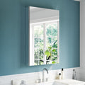 24X36 Tri View Mirrored Medicine Cabinet Soft Close Blum Hinges Reversible Bi View Door Recess Surface Mount Aluminum Body